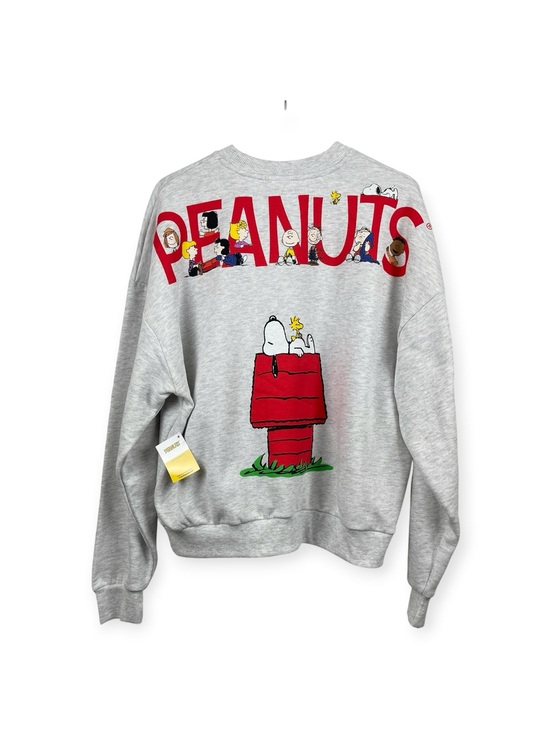 Peanuts Tops - Peanuts Characters Gray Double Sided Sweatshirt Women’s Size S NWT